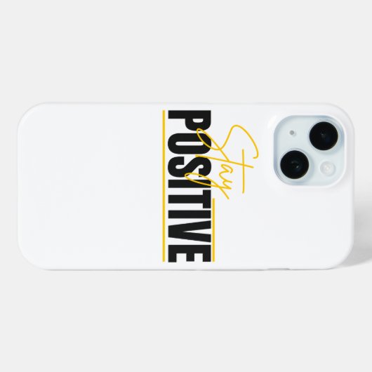 Stay Positive – Minimal Phone Case (Rückseite (Horizontal))