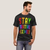 Stay Positive  Rainbow Math  Kids Math Math Kids T-Shirt (Vorne ganz)