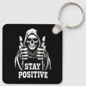 Stay Positve Schlüsselanhänger (Rückseite)
