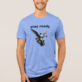 Stay Ready – Psalm 23 T-shirt. Tri-Blend Shirt (Vorderseite)
