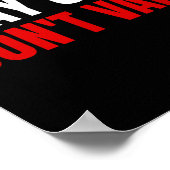 Stay Safe Don't Vape Anti-vang Poster (Ecke)