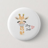Stay Safe, Giraffe Button (Vorderseite)