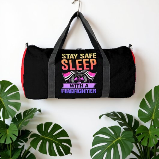 Stay Safe Sleep Firefighter Duffle Bag