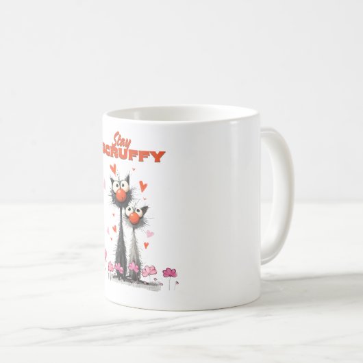Stay Scruffy Kaffeetasse (VorderseiteRechts)