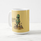 Stay Sharp Desert Legend Cowboy Cactus Illustratio Kaffeetasse (Vorderseite Links)
