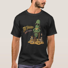 Stay Sharp Desert Legend Cowboy Cactus Illustratio T-Shirt