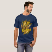 Stay Sharp Gold Design T-Shirt – Urban Style (Vorne ganz)
