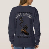 Stay Sharp Kollektion Sweatshirt (Rückseite)
