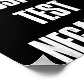 Stay Sitive Test Negative - Sitive Christmas Gift Poster (Ecke)