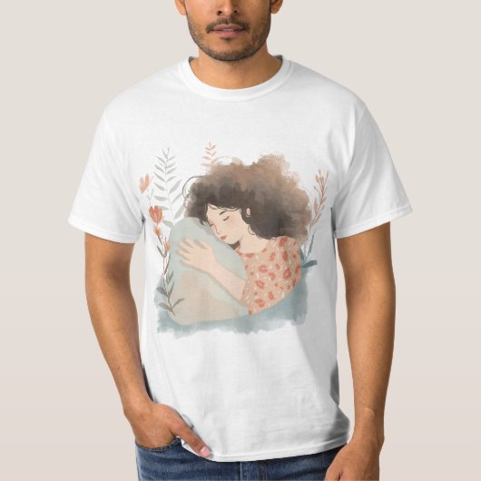 Stay Soft – Gentle Strength Aesthetic Art T-Shirt (Vorderseite)
