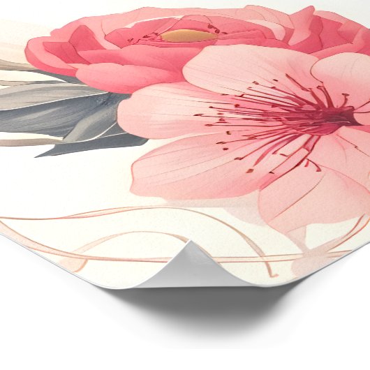 Stay Soft Inspirational Quote Typography Poster (Ecke)