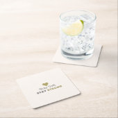 Stay Soft Stay Strong Minimal Motivational Coaster Rechteckiger Pappuntersetzer (Vor Ort)