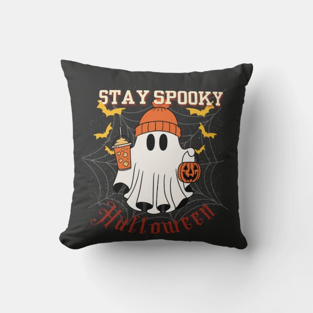 Stay Spooky Ghost Halloween  Kissen (Vorderseite)