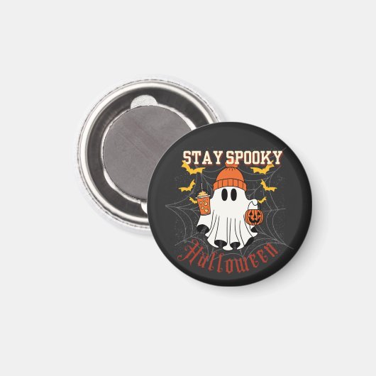 Stay Spooky Ghost Halloween Magnet (Vorderseite/Rückseite)