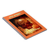 Stay Spooky. Top Secret Ideas. 3D human skull. Notizblock (Rechte Seite)