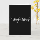 Stay Strong Heart Karte (Gelbe Blume)