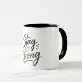 Stay Strong Personalized Support T-Shirt |  Tasse (VorderseiteRechts)