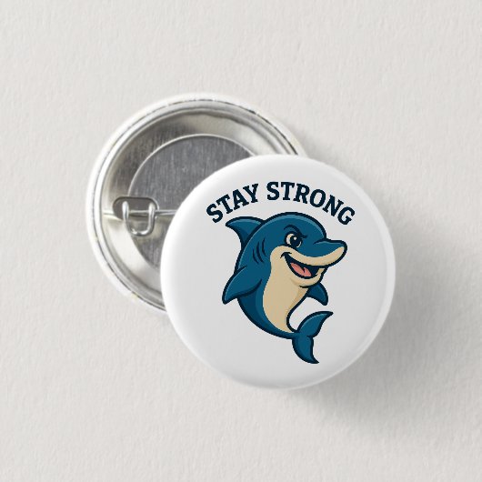 Stay Strong Splash T-Shirt Button (Vorne & Hinten)