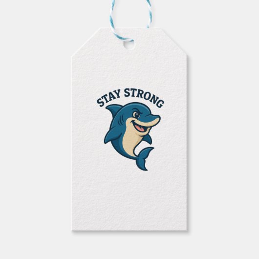 Stay Strong Splash T-Shirt Geschenkanhänger (Vorderseite)