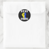 Stay Strong - Ukraine  Runder Aufkleber (Tasche)