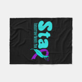 Stay Tomorrow Need You Suicide Prevention Awarenes Fleecedecke (Vorderseite (Horizontal))