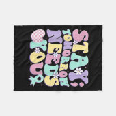 Stay Tomorrow Needs You Groovy Suicide Prevention  Fleecedecke (Vorderseite (Horizontal))