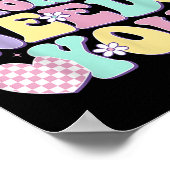 Stay Tomorrow Needs You Groovy Suicide Prevention  Poster (Ecke)