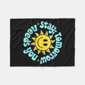 Stay Tomorrow Needs You, Suicide Awareness Mental Fleecedecke (Vorderseite (Horizontal))