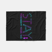 Stay Tomorrow Needs You Suicide Prevention Awarene Fleecedecke (Vorderseite (Horizontal))