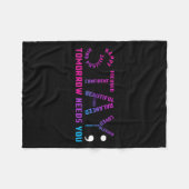 Stay Tomorrow Needs You Suicide Prevention Awarene Fleecedecke (Vorderseite (Horizontal))