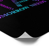 Stay Tomorrow Needs You Suicide Prevention Awarene Poster (Ecke)