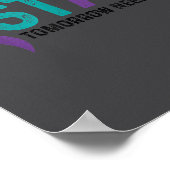 Stay Tomorrow Needs You Suicide Prevention Awarene Poster (Ecke)