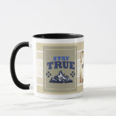 Stay True Personalized Mountain Mug – Floral Adven Tasse (Links)