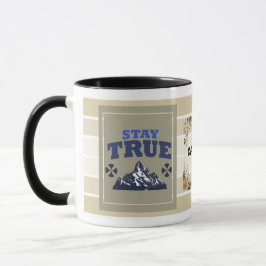 Stay True Personalized Mountain Mug – Floral Adven Tasse