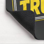 Stay True - Vibrierende gelbe Motivation Mousepad (Ecke)