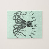 Stay Weird Catopus Cat and Octopus Mashup Puzzle (Horizontal)