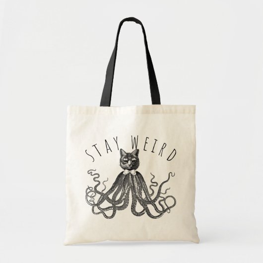 Stay Weird Catopus Cat and Octopus Mashup Tragetasche (Vorne)