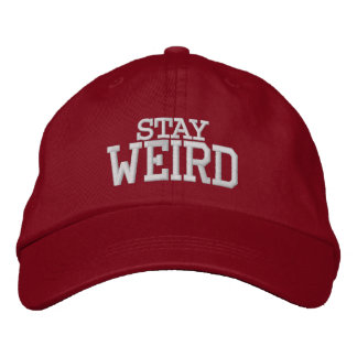 STAY WEIRD funny sports hat | Custom color caps Bestickte Kappe
