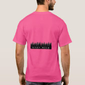 Stay Wild Borcalli Apparel Basic Dunkles T-Shirt (Rückseite)