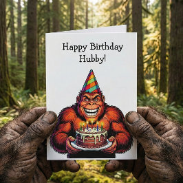 Stay Wild & Celebrate Big | Bigfoot Birthday  Karte