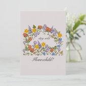 Stay Wild flowerchild! Dankeskarte (Stehend Vorderseite)