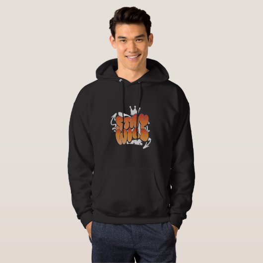 "STAY WILD" hoodie (Vorne ganz)