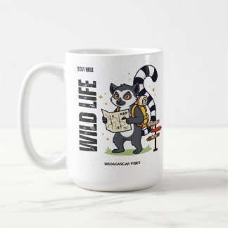 Stay Wild Lemur Life - Madagascar Vibes Cute lemur Kaffeetasse