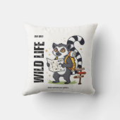 Stay Wild Lemur Life - Madagascar Vibes Cute lemur Kissen (Rückseite)