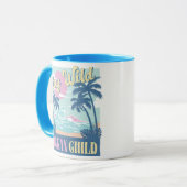 "Stay Wild Ocean Child - Strand vintage Tasse (Vorderseite Links)