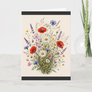 Stay Wild Vintage Wild Herbs Botanical Design Karte