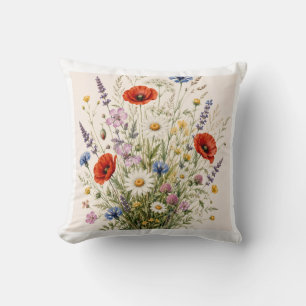 Stay Wild Vintage Wild Herbs Botanical Design Kissen
