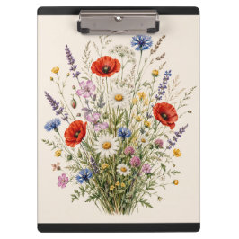 Stay Wild | Vintage Wild Herbs Botanical Design Klemmbrett