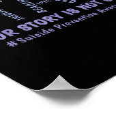 Stay Your Story Is Not Over Mental Health Suicide Poster (Ecke)