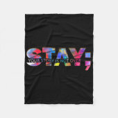 Stay Your Story Is Not Over Suicide Prevention Awa Fleecedecke (Vorderseite)